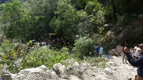 Neer Falls, Rishikesh 스톡 동영상 106738405