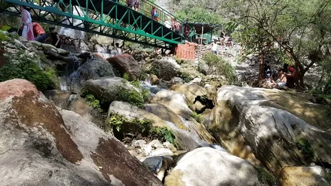Neer Falls, Rishikesh 库存影片 106739240