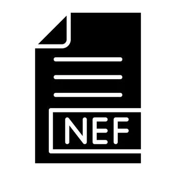 NEF Vector Icon Design Illustration 스톡 일러스트