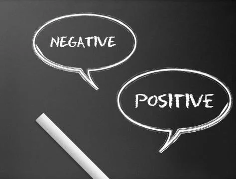 Negative and positive Stock Illustration
