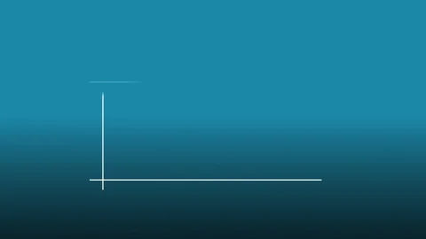 Negative bar chart animation of a housing market crash, real estate crisis Stock Footage 128606661