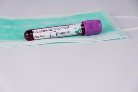 Negative blood test result Stock Photos
