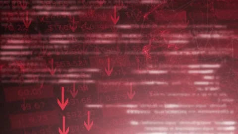 Negative business trend animation background Vídeos de archivo 228735029