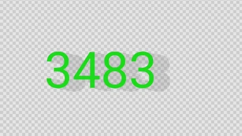 Negative countdown sequence, digital timer display Stock Footage 337618256