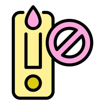 Negative covid test icon vector flat Illustrazione stock