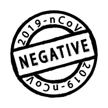 Negative Covid Test Illustrazione stock