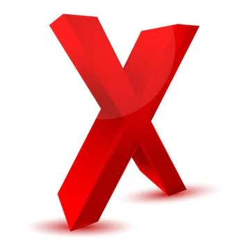 Negative cross Stock Illustration