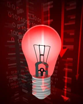 Negative decreasing statistics with green ideas vector ilustration Stock Illustration