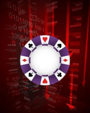 Negative decreasing statistics results in bet games vector illustration Stock Illustration