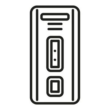 Negative dna icon outline vector. Lab test Illustrazione stock