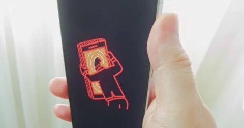 Negative effect of excessive screen time or social media use, concept of Видео 313504876