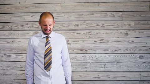 Negative emotion facial expression feeling , depression and crisis concept Видео 142762537