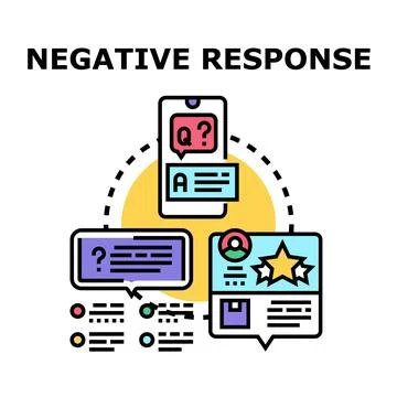 Negative feedback and bad customer review concept Stock Illustration