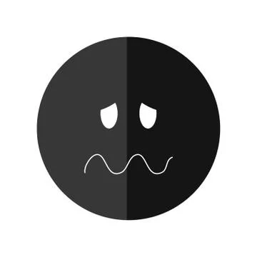 Negative feeling icon. Thinking  design. Vector graphic Stock Illustration
