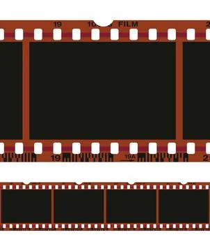 Negative Film frame Stock Illustration