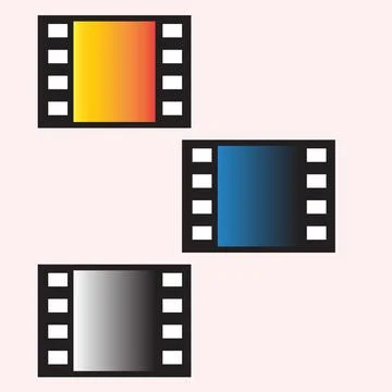 Negative film frames Stock Illustration