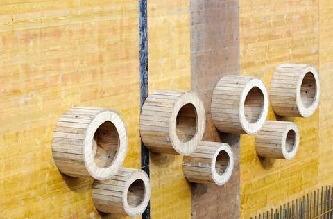 Negative Form am Bau negative Form am Bau, negative form of the constructi... Stock Photos