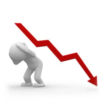 Negative graph Stock Illustration