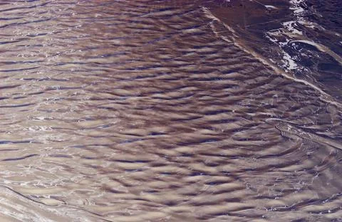 Negative image - Relaxing view on mildly waving on a pond surface. Stock Photos