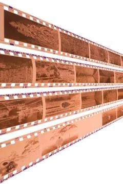 Negative with man on white Stock Photos