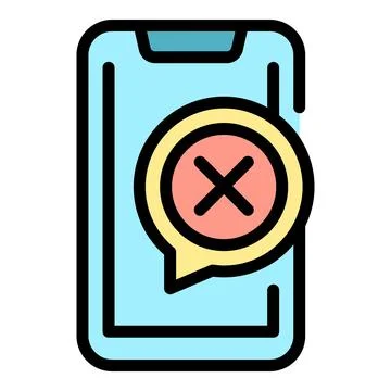 Negative phone test icon vector flat 库存插图