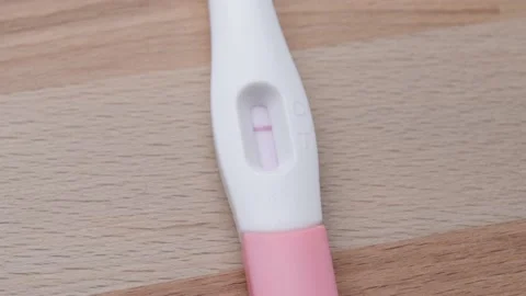 Negative Pregnancy Test Video stock 201279215