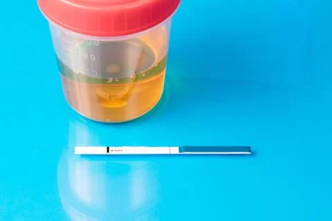 Negative pregnancy test Stock Photos