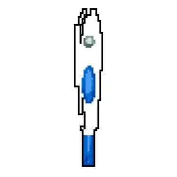 Negative pregnant test game pixel art vector illustration Illustrazione stock
