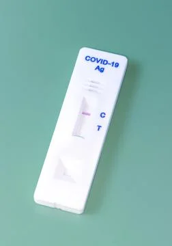 A negative rapid test for coronavirus Stock Photos