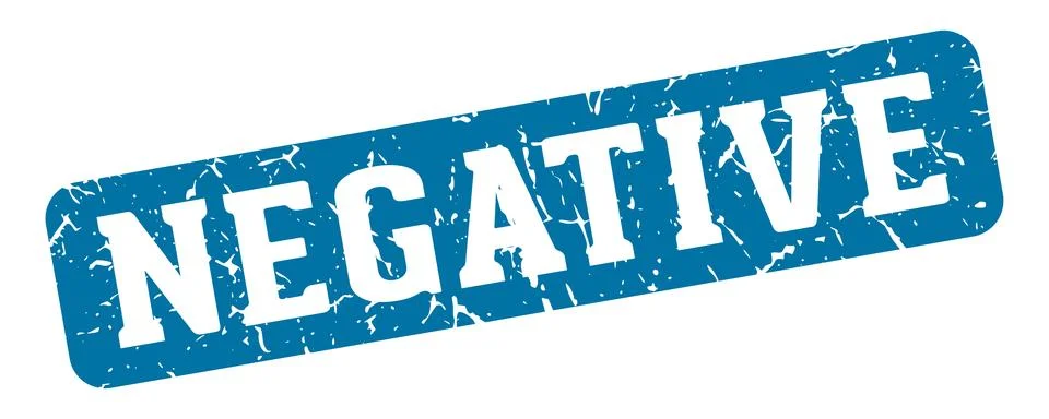 Negative rectangular sign. negative stamp Stockillustratie