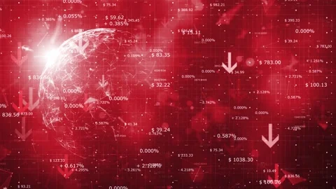 Negative red business data cyberspace Stock Footage 337963661