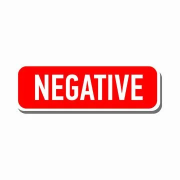 Negative red button icon, simple style Stock Illustration