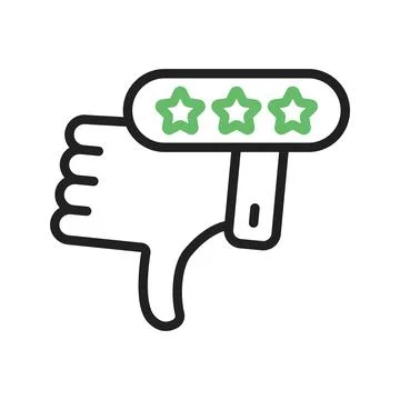 Negative Review Icon Image. Stock Illustration