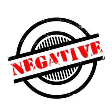 Negative rubber stamp Stock Illustration