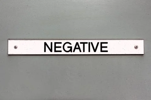 Negative sign Stock-Fotos