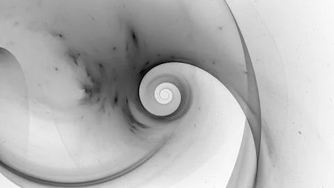 Negative singularity in space abstract black and white effect Stock Illustration