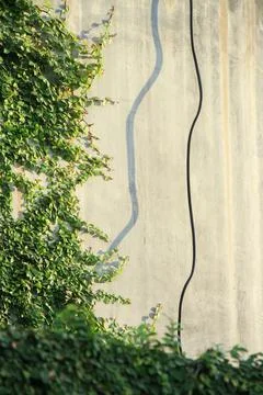 Negative space on a cement wall Foto stock