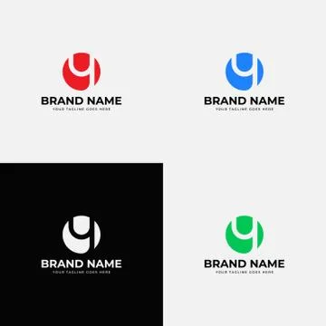 Negative space modern initial y letter logo design vector template. Professio Stock Illustration