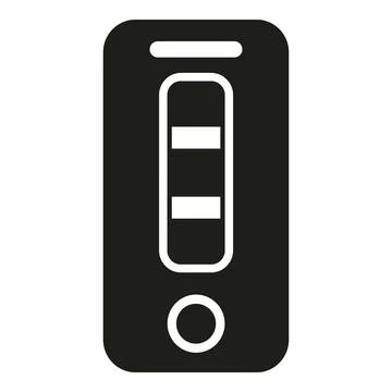 Negative test result icon simple vector. Medical sample Stock Illustration