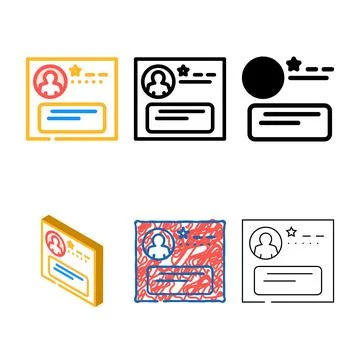 Negative testimonial color icon vector concepts Stock Illustration