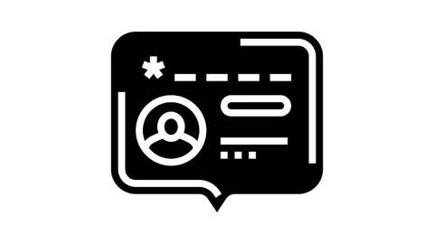 Negative testimonial customer glyph icon animation Stock Footage 326159057