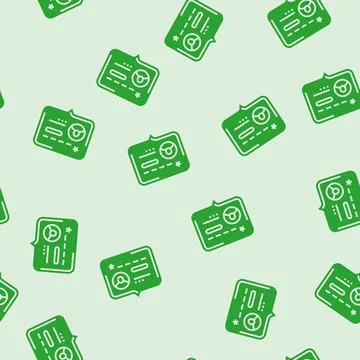 Negative testimonial customer glyph seamless pattern Stock Illustration