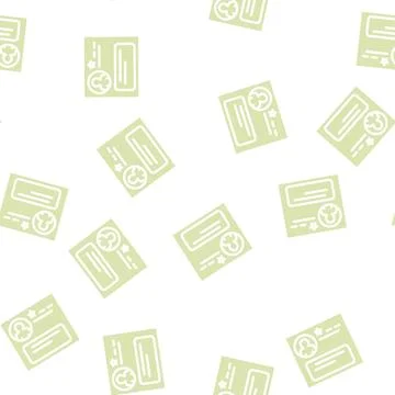 Negative testimonial glyph vector seamless pattern Stock Illustration