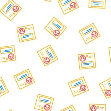 Negative testimonial vector seamless pattern Stock Illustration