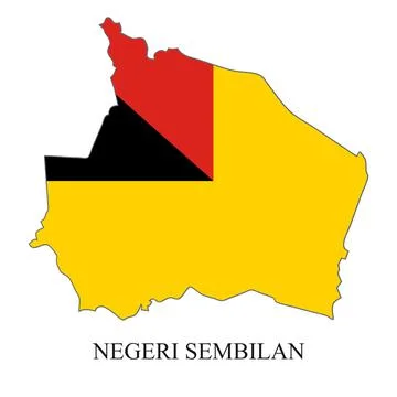 Negeri Sembilan map vector illustration. Malaysian city. State in Malaysia Stock Illustration