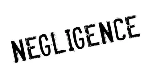 Negligence rubber stamp Stock Illustration