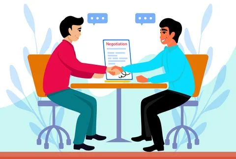Negotiation Concept Illustration Illustrazione stock