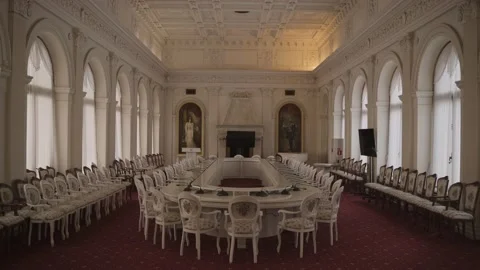 The negotiation hall in the tsar's dacha Video stock 218022325