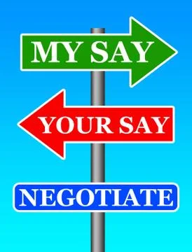 Negotiation Illustrazione stock