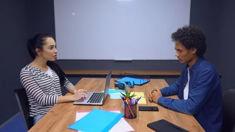 Negotiation at meeting room Stock Footage 112096950